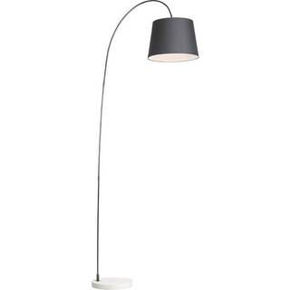 Moderne gulvlampe med sort skærm - Bend