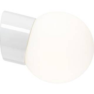 Classic Globe 150 væglampe IP20, hvid/blank opal