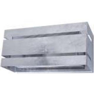 LUTEC VIDAR udendørs væglampe, L25 cm, E27, IP54, galvaniseret stål