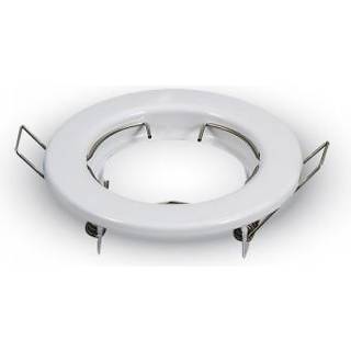 Downlight kit uden lyskilde - Hul: Ø6,5 cm, Mål: Ø8 cm, blank hvid, vælg MR16 eller GU10 fatning - Fatning : Uden fatning