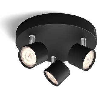 Philips myLiving Loftlampe - Star - 3-spots - Sort