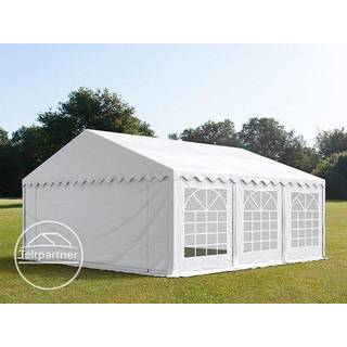 5x6m, Partytelt, PVC-teltdug, hvid - (6073)