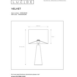 Extravaganza Velvet bordlampe, sort
