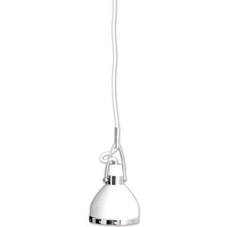 Hvid pendellampe Britta i industriel design