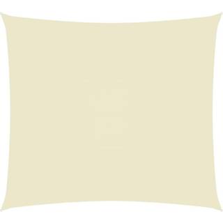 Solsejl 2X2,5 M Rektangulær Oxfordstof Farvet Creme - 2 x 3.5 m
