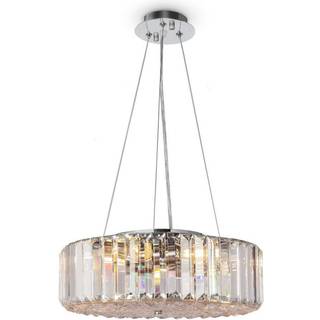 Maytoni Recinto hængelampe, Ø 40 cm, krystal, 6 x E27