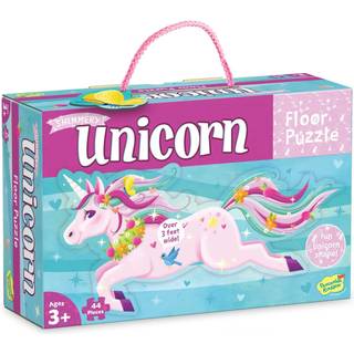 Peaceable Kingdom Shimmery Unicorn Floor Puzzle 1 ea