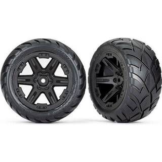 Traxxas - TRX6768 - Tires & wheels, assembled, glued (2.8") (RXT black wheels, Anaconda tires, foam inserts) (2WD electric rear) (2) (TSM® rated)
