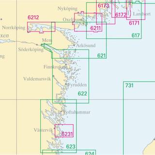 Skærgårdskort Sjöfartsverket 623 Stora Askö - Eknö (Udgave 2023)