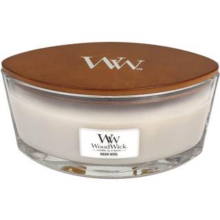 Woodwick Warm Wool duftlys trævæge (hjertevæge) 453,6 g - 453,6 g