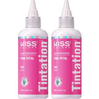 Kiss Tintation Semi-Permanent Hair Color Treatment 148 ml (5 US Fl.Oz) (Pink Petal)