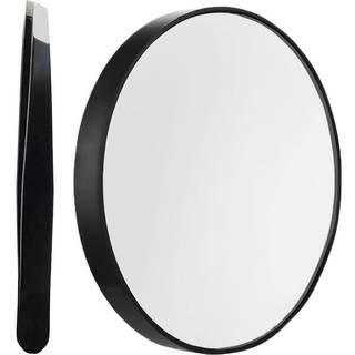 10x forst?rrelses makeup spejl rundt spejl 2 sugekopper ansigtsmakeup kosmetisk absorption barbering hjem makeup rejse essentiel (diameter 3,46 t
