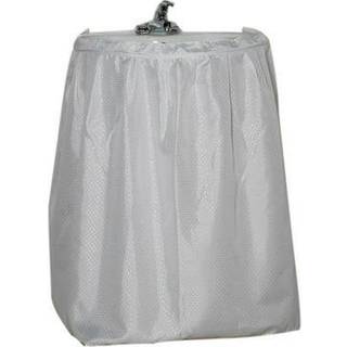 Carnation Home Fashions Hang let C Type Plastik Bruseforh?ngskroge i Linen Sink Nederdel Gr?