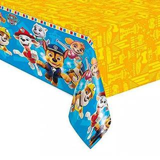 Unik Paw Patrol Party Rectangular Plastic Table Cover - 54 """" X 84 """" (1 pc) - Levende flerfarvet bordd?kning perfekt til b?rn F?dselsdage og fes