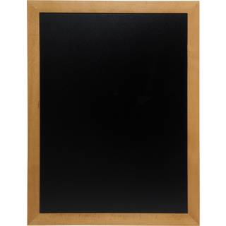 Securit kridttavle 67x87cm vejrbestandig med teak ramme