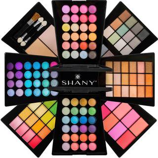 Shany Beauty Cliche Makeup Set-alt-i-en makeup-palet med ?jenskygger ansigtspulver og r?dme