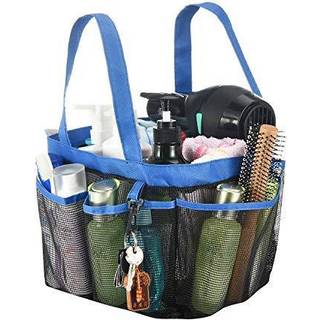Haundry Mesh Shower Caddy Tote Large College sovesal Caddy Organizer med kroge og h?ndterer 8 kurvlommer til lejr sv?mning Travel Gym Beach
