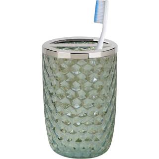 Tandbørsteholder Nu Steel Sea Glass Green Lustre Glass & Steel