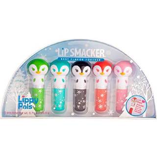 Lippy Pal Lip Balm Set: Hold Lips F?les bl?d og glat med dette s?t med 5 yndig pingvinformede l?bebalsamer! Denne feriepakke med flere smag lever