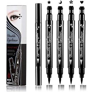 Lgszgdcn dobbelthovedede eyeliner-stempelvingede vandt?tte og udtv?rede bevis 4 Pens eyeliner-stempel. Perfect Wing Cat Eye Stamp Langtlig flyden