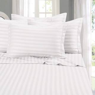 Elegant komfort Bedste blødeste hyggeste 6-delt ark sæt! - 1500 Premier Hotel Quality Luksuriøs rynkebestandig 6-delt Damask Stripe Sengplade Set