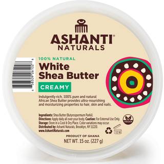 Ashanti naturals hvid pisket r? sheasm?r | Uraffineret afrikansk sheasm?r | Cremet fugtighedscreme til nem anvendelse - 15 oz