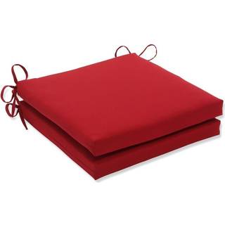 Pude Perfect Pompeji Solid indend?rs/udend?rs g?rdhave s?de puder plys fiber fyld vejr og fade resistent firkantet hj?rne - 20 """" x 20 """" r?d 2 t