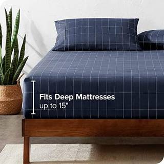 Bare hjem monteret bundplade Twin Størrelse - Premium 1800 Microfiber - Ultra -Soft Hotel Luksus - Deep Pocket - Holdable og Langing (Twin Grid -