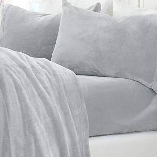 Great Bay Home Extra Soft Velvet Plush King Micro Fleece Sheet Set | Deluxe Microplush Non Pilling Sheets Deep Pocket | Overdådige Sherpa Velvet