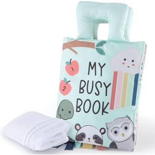 Peanutshell Soft Cloth Busy Book for sm?b?rn | Toddler Travel Toys | Interaktive b?ger til sm?b?rn