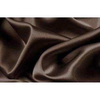 MK Home LLC 4PC Soft Silky Satin Solid Color Deep Pocket Sheet Set (Browncoffee Full)