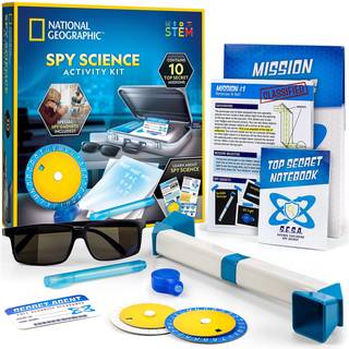 National Geographic Spy Science Kit - Kids Spy Activity Set Complete 10 Secret Sy