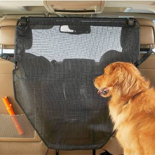 High Road Back Seat Barrier for Dogs - Dog Car Barrier bag forsædet - Polstret stålramme Heavy Duty Mesh Net Separator til biler SUV'er og lastbi