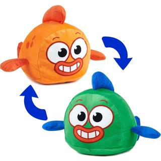 Wowwee Baby Sharks store show! Vendbar William Plush flips ind i kaptajn Kelp - Fyldt dyrefisk - s?de plushies til b?rn