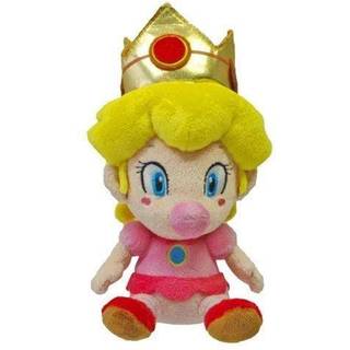 Lille Buddy LB Super Mario All Star Collection 1249 Baby Peach Plush 6 """" Gul
