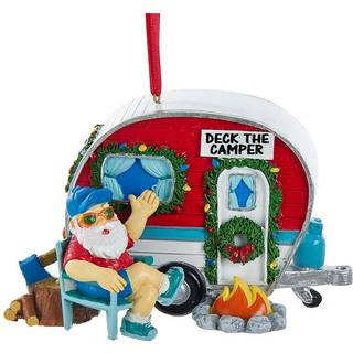 Vintage Santa Camper Christmas Tree Ornament J8490 NYTT