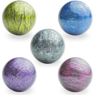 Entererventing hoppekugler i gave?ske til b?rn - 5 pcs bowling gummikugler til b?rn - stor hoppekugle 45 mm - super bold salgsautomat leget?j