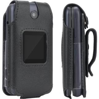 Beltron læder monteret sag til alcatel go flip 4 / tcl flip go / tcl flip pro telefon - sikker form fit cover med indbygget skærmbeskyttelse og r