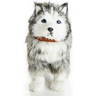Dronningens skatte 18 tommer Doll Pets Husky Puppy Dog Pet Friend med snor og krave kompatibel til brug med amerikanske pige dukker