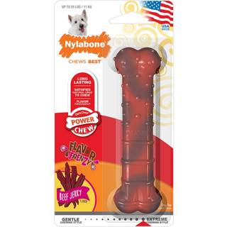 Nylabone Power Chew Tekstureret tyggelegetøj med smag af beef jerky i standardstørrelse til hunde