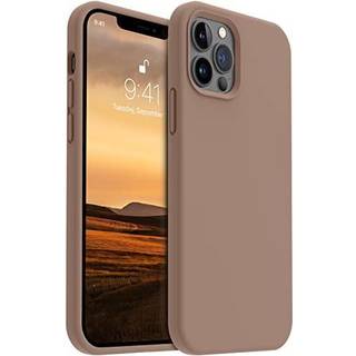 Aotesier Shockproof designet til iPhone 12 Pro Max Case Liquid Silicone Telefonkasse med [Soft Anti-Scratch Microfiber Loing] Drop Protection 6,7