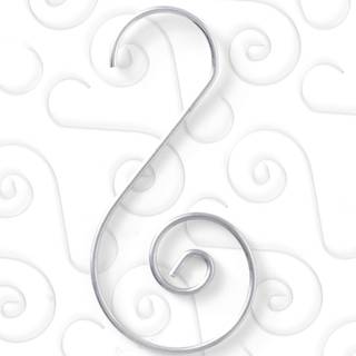 R n 'd Toys Tree Ornament Hooks - Christmas Tree Decorating Metal Wire b?jler til h?ngende dekorationer - pakke med 120 (s?lv)