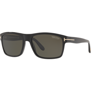 TOM FORD Mand FT0678 AUGUST 01D Solbriller Acetat Sort Røg Geometrisk Polariseret