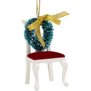 Roman 3,5 tommer h?j stol med krans Memorial Ornament Holiday Tradition