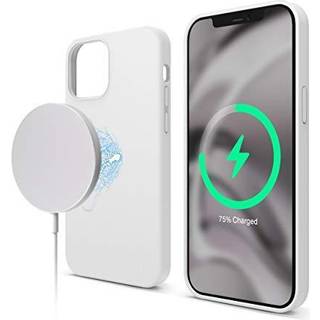 Elago Magnetic Silicone Case kompatibel med MAGSAFE kompatibel med iPhone 12 og kompatibel med iPhone 12 Pro 6,1 tommer - indbyggede magneter kom