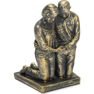 Dicksons beder mand og kone 5 tommer grå harpikstenstabel figur figur