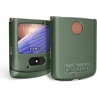 Beltron Case for Motorola Razr 5G Flip (AT & T/T-Mobile) Snap-On Protective Hard Shell Cover til Razr 5G Flip Phone (2020) XT2071 (Green)