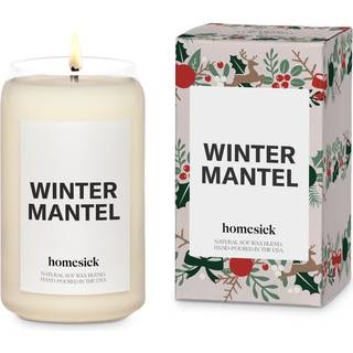 Homesick duftlys til hjemmet (vintermantel) - 13,75 oz langvarig soja voks blend jar stearinlys til kvinder og mænd til alle lejligheder 60-80 ti