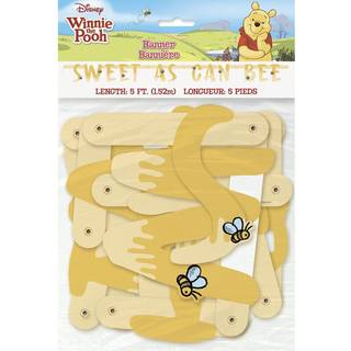 Unik Disney Winnie The Pooh Large Jointed Banner (1 pc) - Party Decor -tilbeh?r til uforglemmelige minder og eventyr perfekt til f?dselsdage