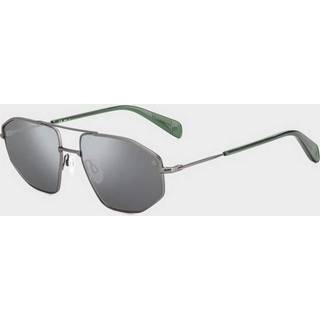 Rag & Bone RNB5036/G/S 0R80/T4 57 Solbriller Mænd Silver - Dark Ruthenium - 57mm